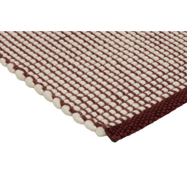 Vínový/v přírodní barvě ručně tkaný vlněný koberec 200x300 cm Talo – noo.ma-image-3