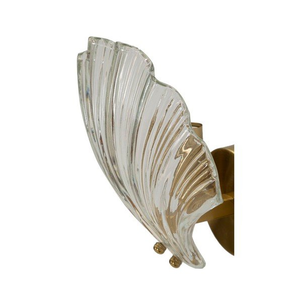 Skleněné nástěnné svítidlo ve zlaté barvě Da Muro Shell – Mauro Ferretti-image-4