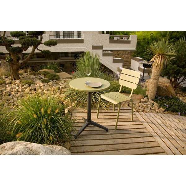 Zelené kovové zahradní židle v sadě 4 ks Alicante – Ezeis-image-1