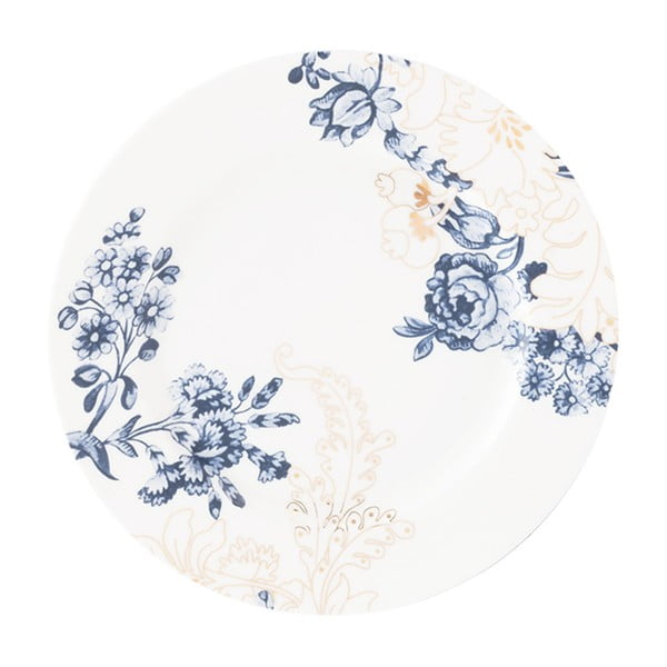 Přílohový talíř s modro-zlatými vzory Creative Tops, Ø 20 cm