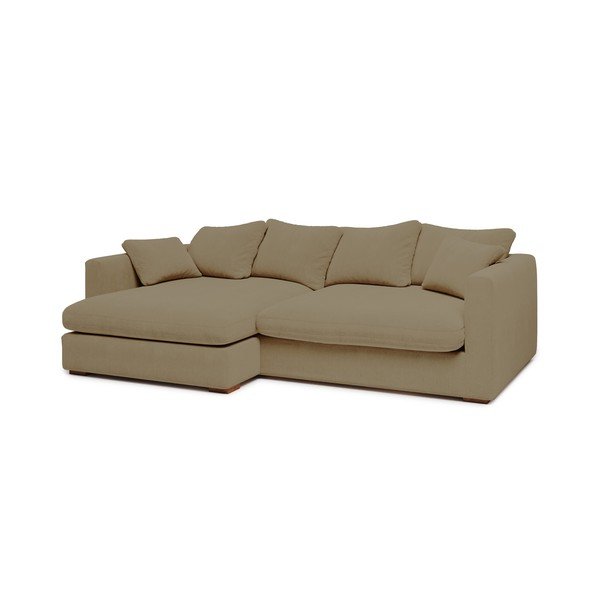 Béžová manšestrová rohová pohovka (levý roh) Comfy – Scandic-image-1