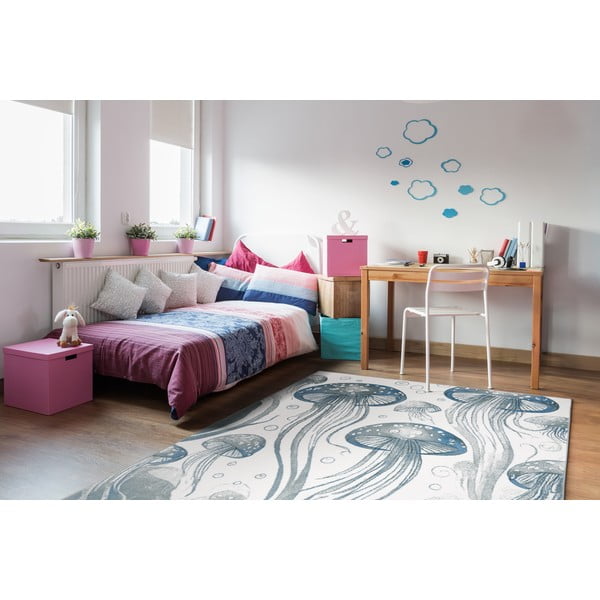 Modrý dětský koberec 133x190 cm Under the Sea – FD-image-1