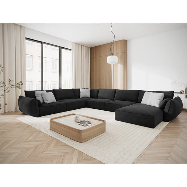 Tmavě šedá rohová pohovka (levý roh) Vanda – Mazzini Sofas-image-1