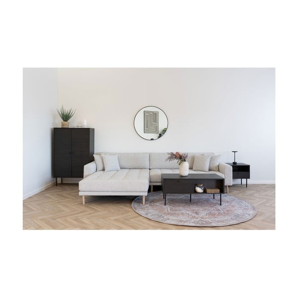 Tmavě hnědá skříňka v dekoru dubu 80x130 cm Kyoto – House Nordic-image-3