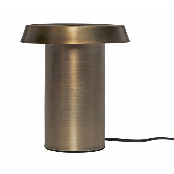 Hnědá kovová stolní lampa Keen - Hübsch