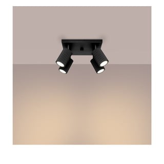 Černé stropní svítidlo 25x25 cm Gleam – Nice Lamps