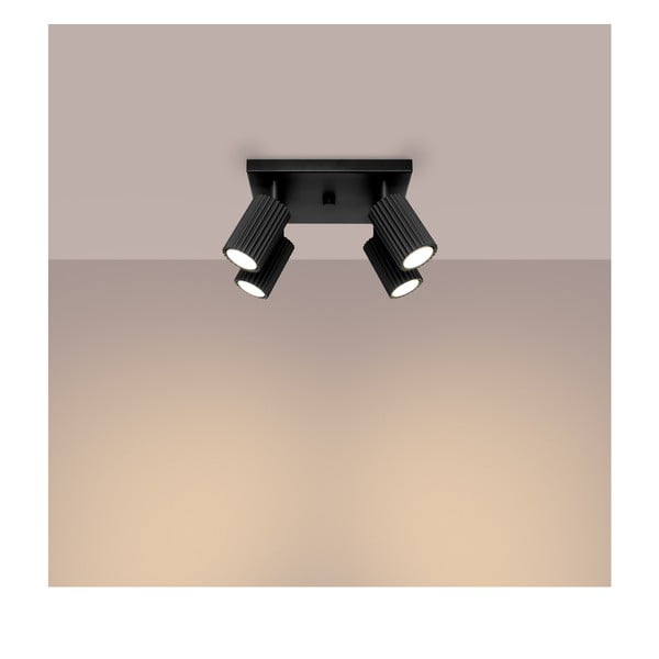 Černé kovové bodové svítidlo ø 6,5 cm Gleam – Sollux-image-1