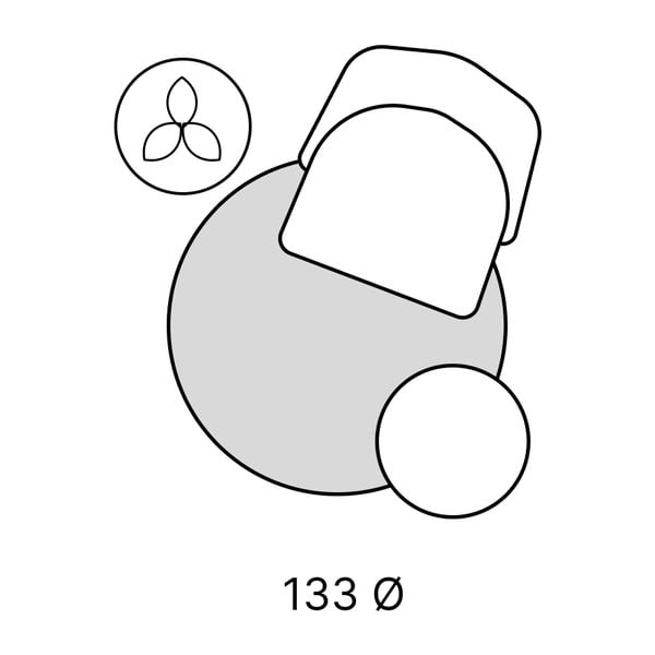 Červený kulatý koberec 133x133 cm Sherbone – Flair Rugs-image-4