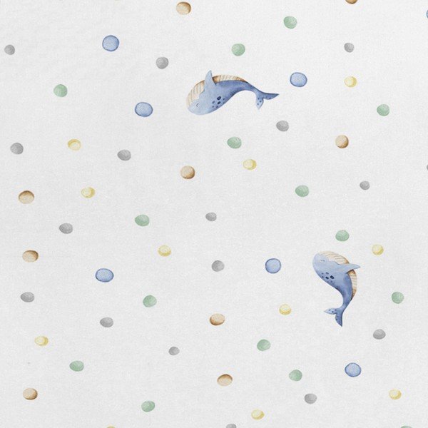 Dětský povlak na polštář 50x75 cm Baby whale – Happy Friday-image-1