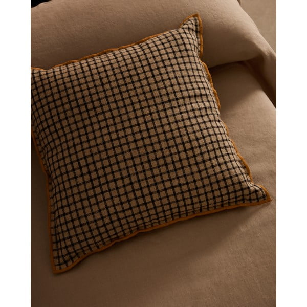 Povlak na polštář s příměsí lnu 45x45 cm Airi – Kave Home-image-1