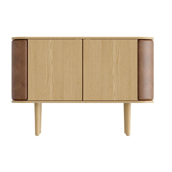 Nízká komoda v dekoru dubu ve světle hnědo-přírodní barvě 109x75 cm Treasures – UMAGE-image-3