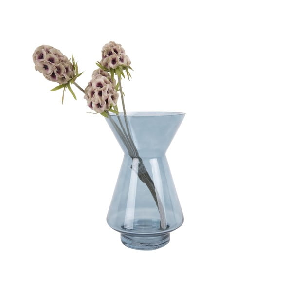Modrá skleněná váza PT LIVING Glow, výška 22 cm