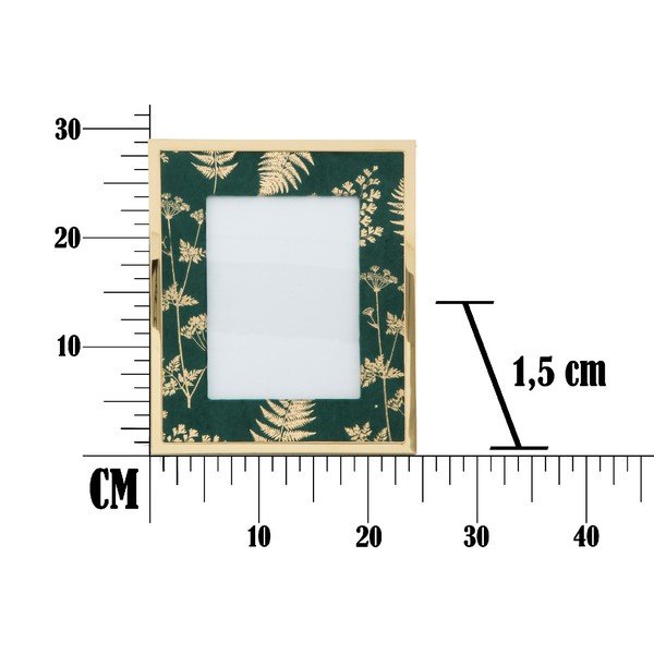 Zeleno-zlatý stolní fotorámeček Mauro Ferretti Glam, 15 x 20 cm-image-2