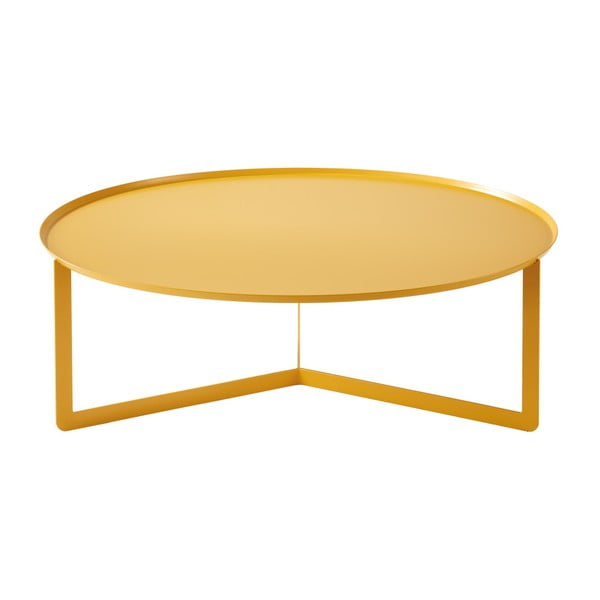 Žlutý konferenční stolek MEME Design Round, Ø 95 cm