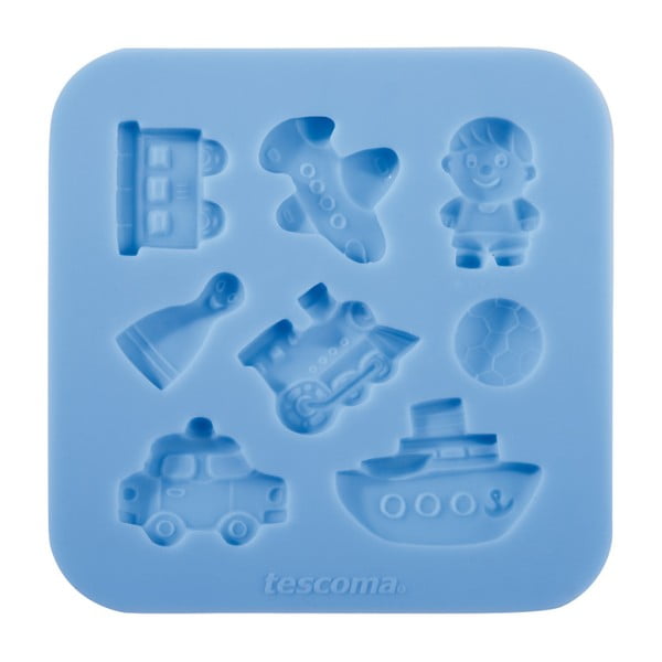Modrá silikonová formička Tescoma Delícia Deco Pro kluky