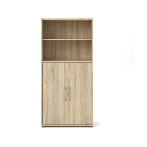 Modulární knihovna v dekoru dubu v přírodní barvě 89x189 cm Prima – Tvilum-image-4