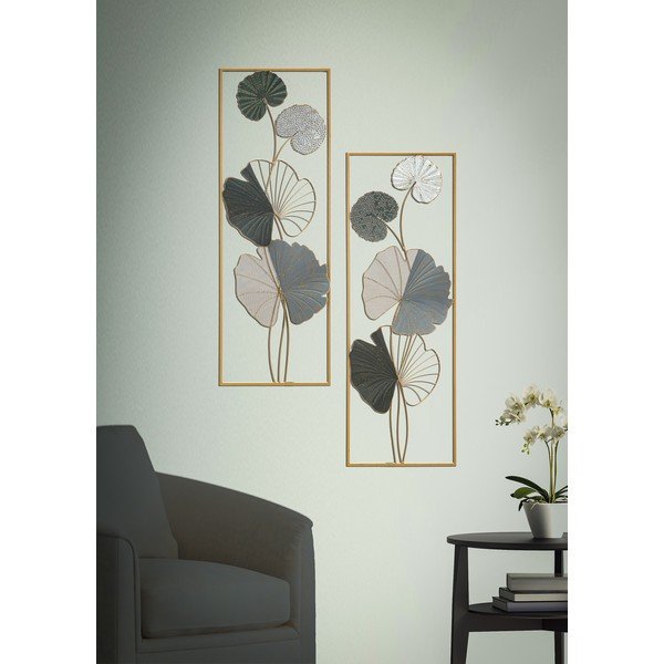 Kovová závěsná dekorace Mauro Ferretti Lotus B, 31 x 89,5 cm-image-1