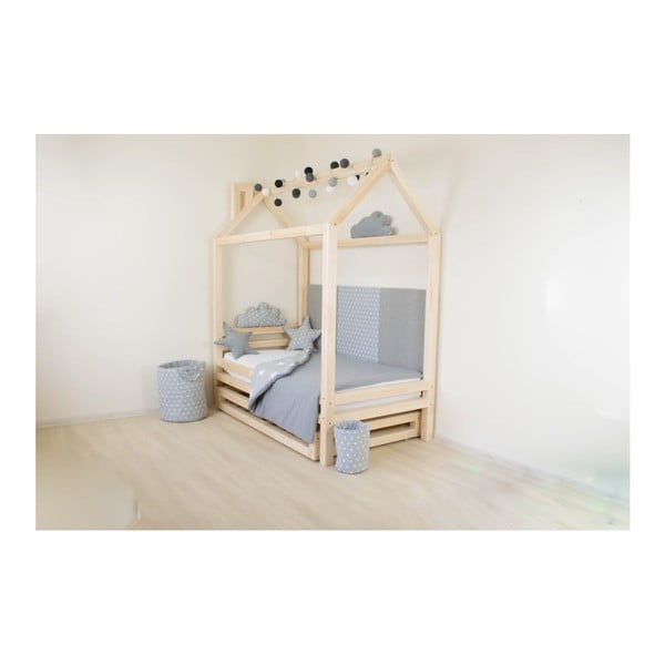 Set bílé zásuvky pod postel a 4 prodloužených nohou Benlemi, pro postel 90 x 180 cm-image-3