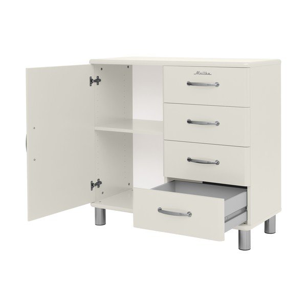 Bílá nízká komoda 98x92 cm Malibu - Tenzo-image-3