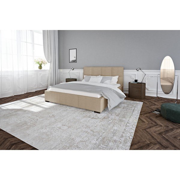 Béžová dvoulůžková postel s roštem a úložným prostorem Guy Laroche Home Fascination, 160 x 200 cm-image-4