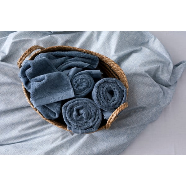 Modrá osuška z froté bavlny Södahl China, 140 x 70 cm-image-1