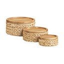 Košíky v sadě 3 ks z vodního hyacintu ø 30x15 cm Botofte – House Nordic