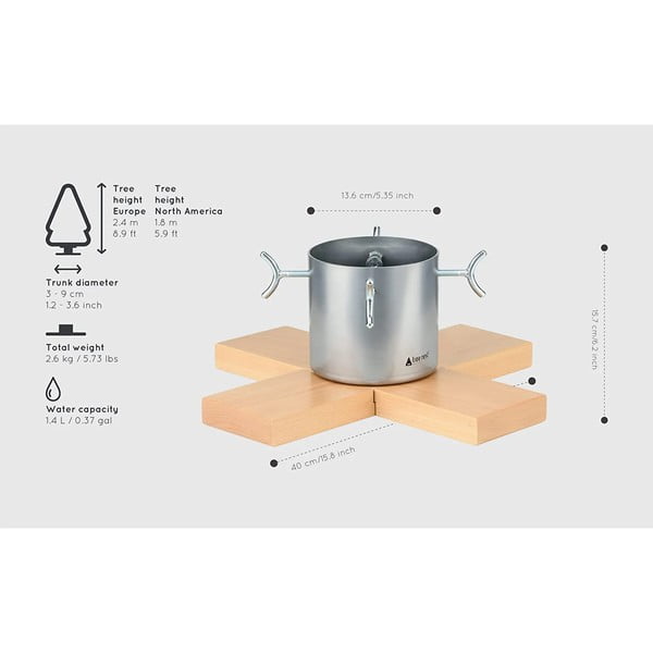 Stojan na vánoční stromeček ve stříbrné barvě Tree Nest Hip-image-1