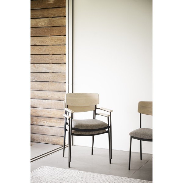 Jídelní židle v béžovo-přírodní barvě v sadě 2 ks Maymont – Rowico-image-1