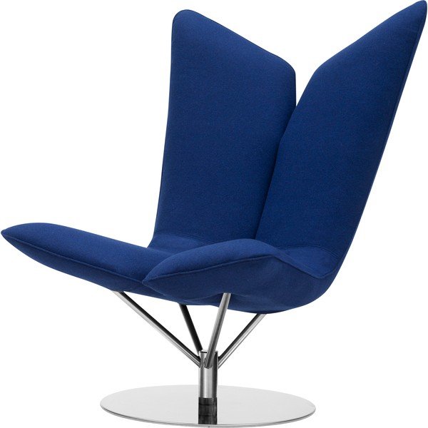 Tmavě modré křeslo Softline Angel Swivel-image-3