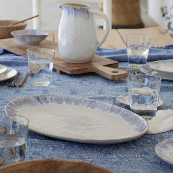 Bílá/modrá miska z kameniny 200 ml Brisa – Costa Nova-image-2