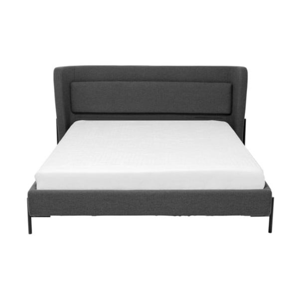 Tmavě šedá čalouněná dvoulůžková postel 180x200 cm Tivoli – Kare Design