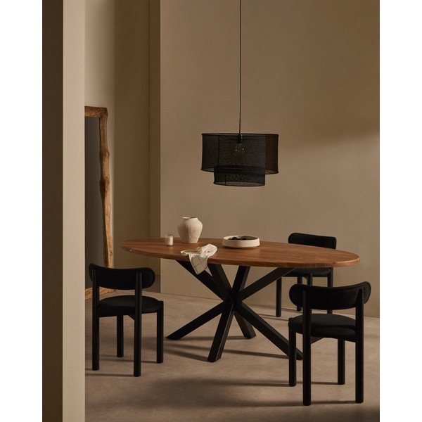Jídelní stůl s deskou z akácie 100x200 cm Argo – Kave Home-image-2