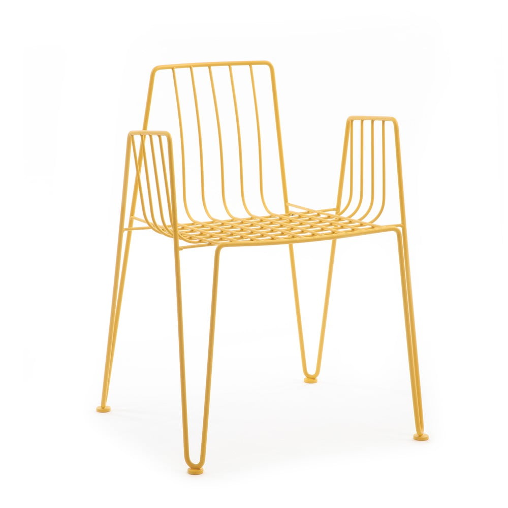 Žlutá židle Mobles 114 Rambla
