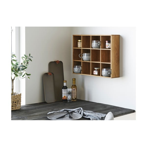Patrová police v dekoru dubu v přírodní barvě 11 cm Soria – House Nordic-image-1