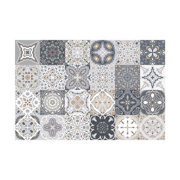 Sada 24 nástěnných samolepek Ambiance Tiles Azulejos Nello, 10 x 10 cm-image-2