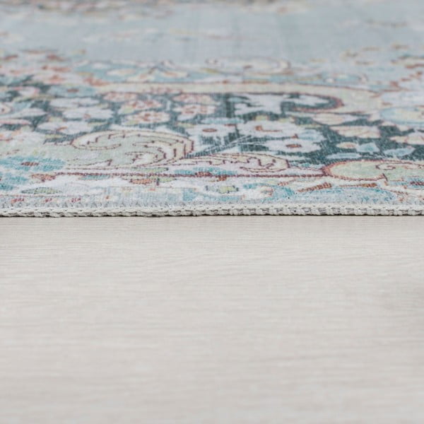 Tyrkysový pratelný koberec 80x150 cm FOLD Colby – Flair Rugs-image-3