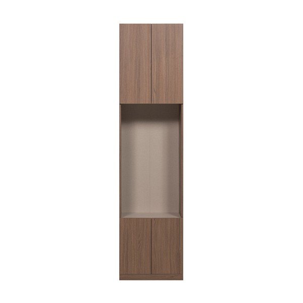Modulární skříň v tmavě přírodní barvě 54x215 cm Build – WOOOD