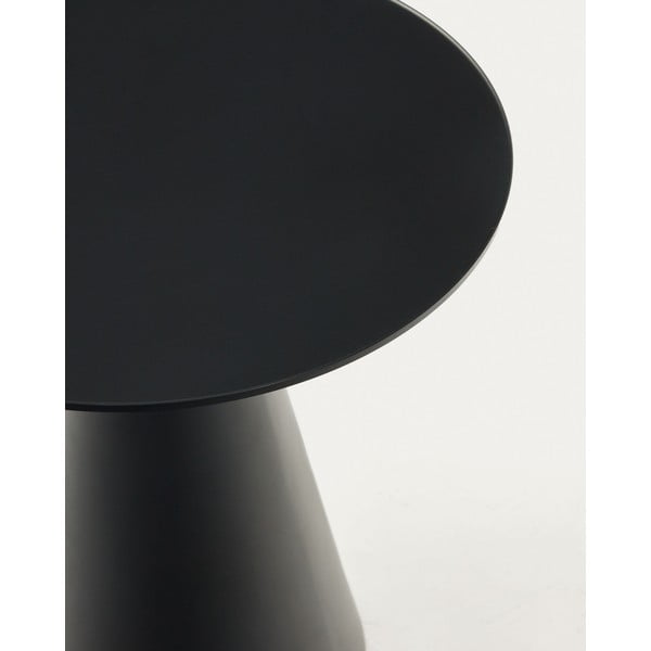 Kulatý odkládací stolek se skleněnou deskou ø 50 cm Wilshire – Kave Home-image-3