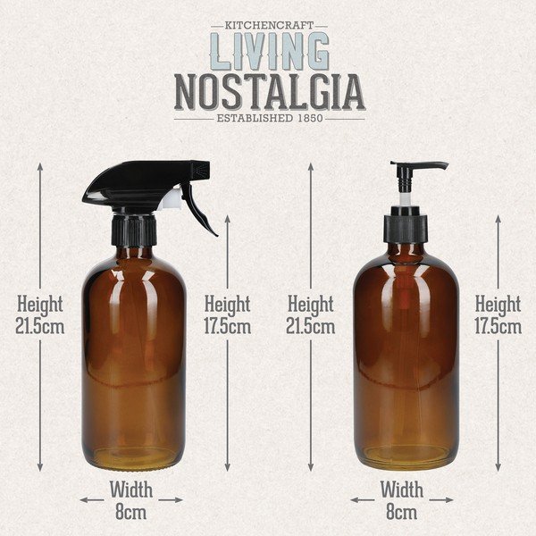 Sada 2 lahví na čisticí prostředky Kitchen Craft Living Nostalgia-image-1
