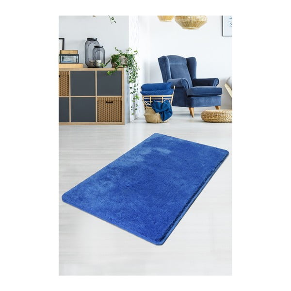 Modrý koberec Milano, 140 x 80 cm