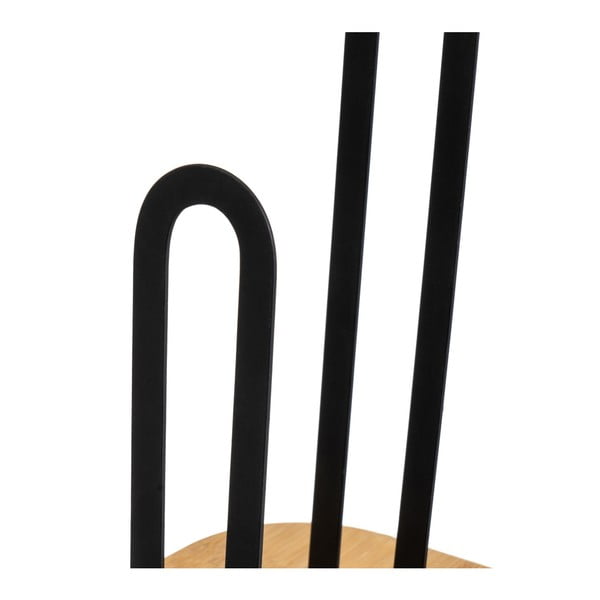 Černý/v přírodní barvě kovový stojan na papírové utěrky – Casa Selección-image-2