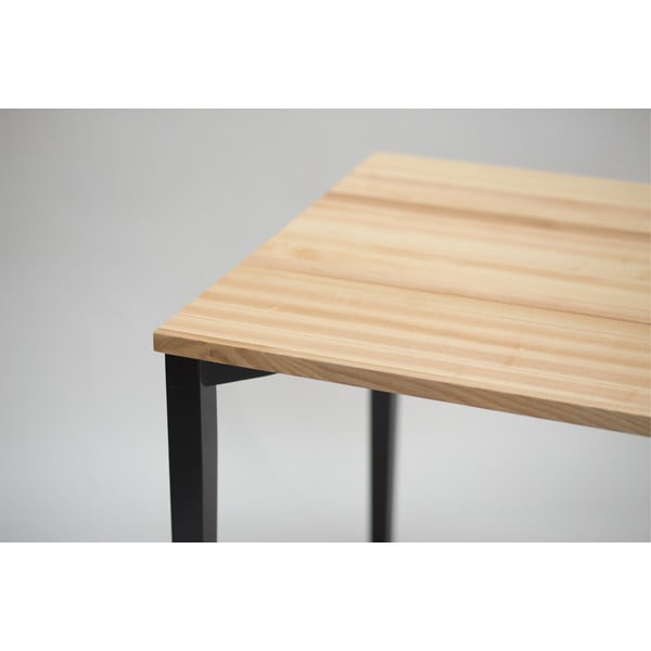 Černý jídelní stůl Ragaba TRIVENTI, 80 x 120 cm-image-2