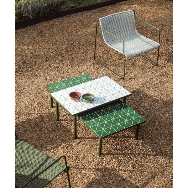 Zahradní konferenční stolek s keramickou deskou 61x122 cm Maurina – Kave Home-image-1