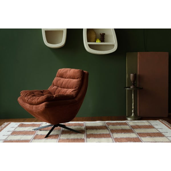 Bavlněný koberec v terakotové barvě 160x230 cm Gambit – Dutchbone-image-1