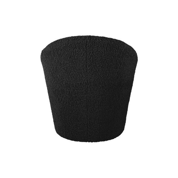 Černé křeslo z textilie bouclé Cuddly  – Leitmotiv-image-3