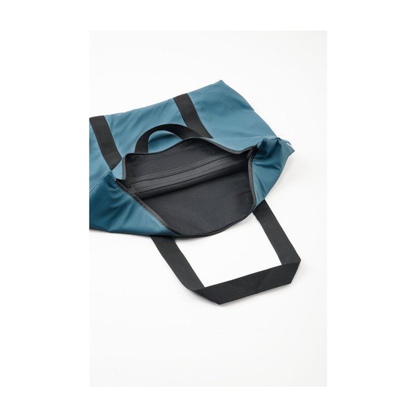 Mořsky modrá taška s vysokou voděodolností Rains Tote Rush-image-3