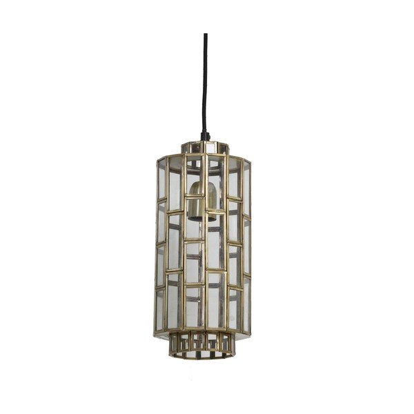 Závěsné svítidlo v bronzové barvě se skleněným stínidlem Søstrene – Light & Living