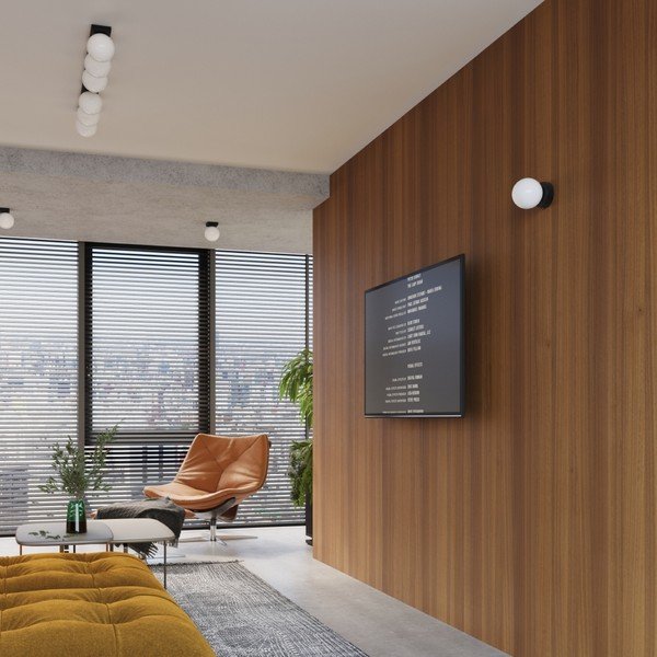 Černobílé nástěnné svítidlo Blaze – Sollux-image-4