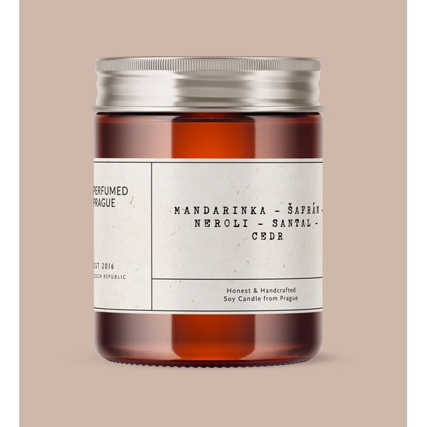 Vonná sojová svíčka doba hoření 40 h #47 Tangerine, Neroli and Saffron – Perfumed Prague-image-2