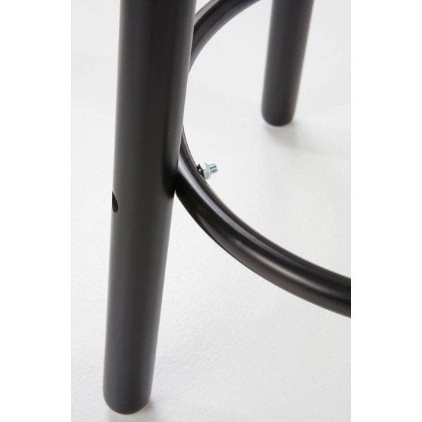 Černá barová stolička z borovicového dřeva (výška sedáku 65 cm) Kinna – Jotex-image-3
